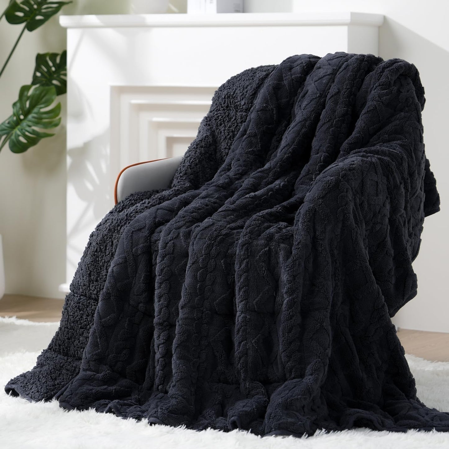 Sherpa Fleece Weighted Blanket 15 lbs 60"x 80"