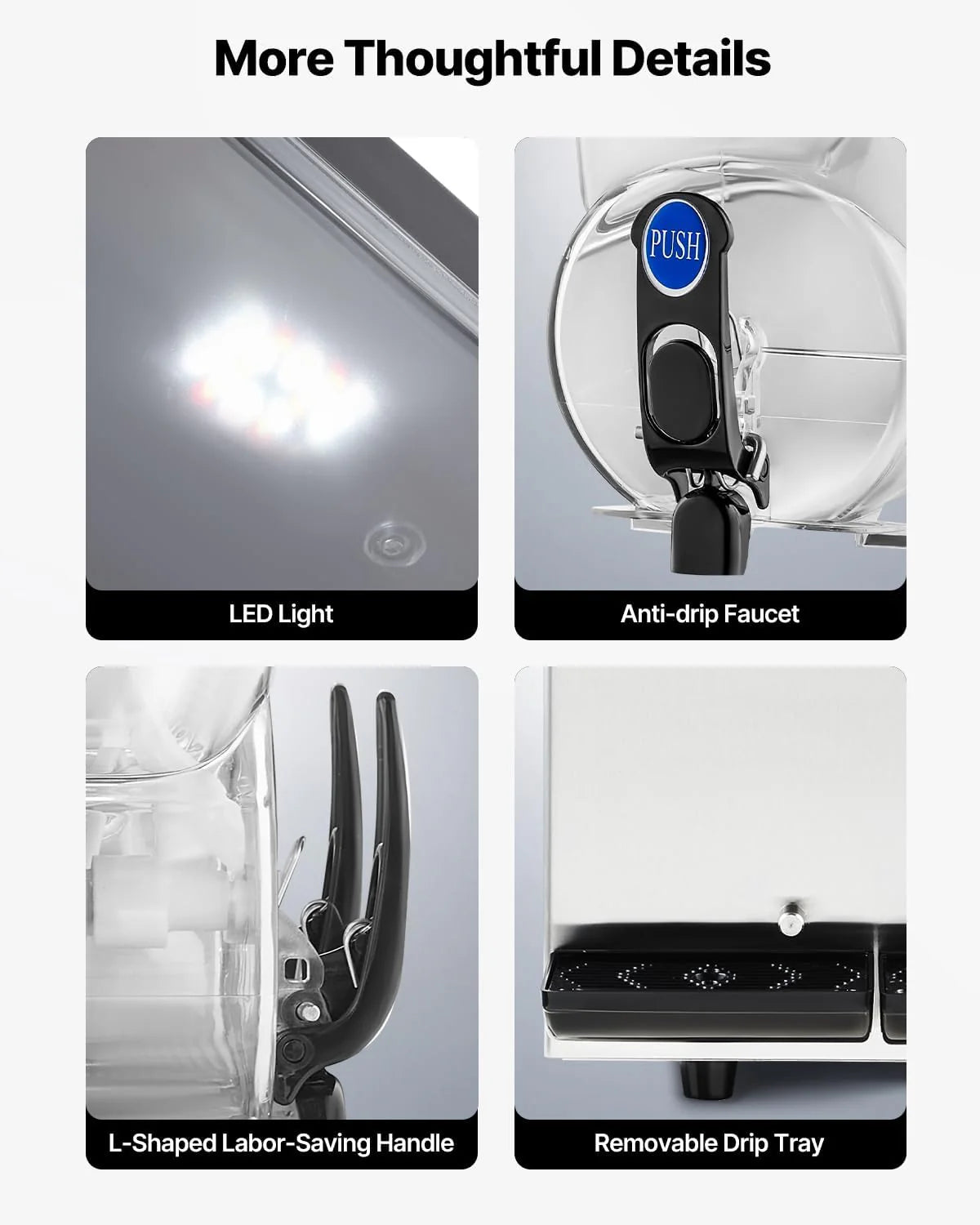 VEVOR Slushy Machine, 15Lx2 Double Tank Commercial Margarita Machine, 120 Cups Stainless Steel Margarita Smoothie Frozen Drink Machine, Slushie Machine for Home Party Restaurants Cafe Bars