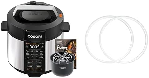 COSORI Pressure Cooker 6 qt, 9-in-1 Instant Multi Kitchen Appliances, Safer Venting Design, Rice Cooker, Slow Cooking Pot, Sous Vide, Saute Pot, 1100W, Stainless Steel