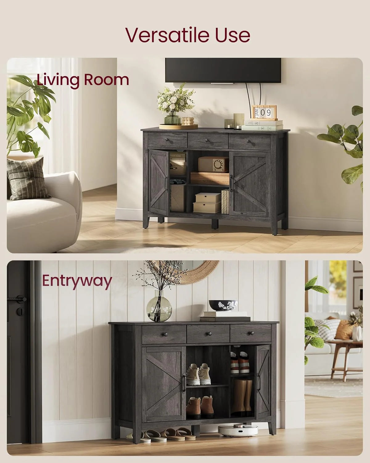 Storage Cabinet Buffet Cabinet with Adjustable Shelves