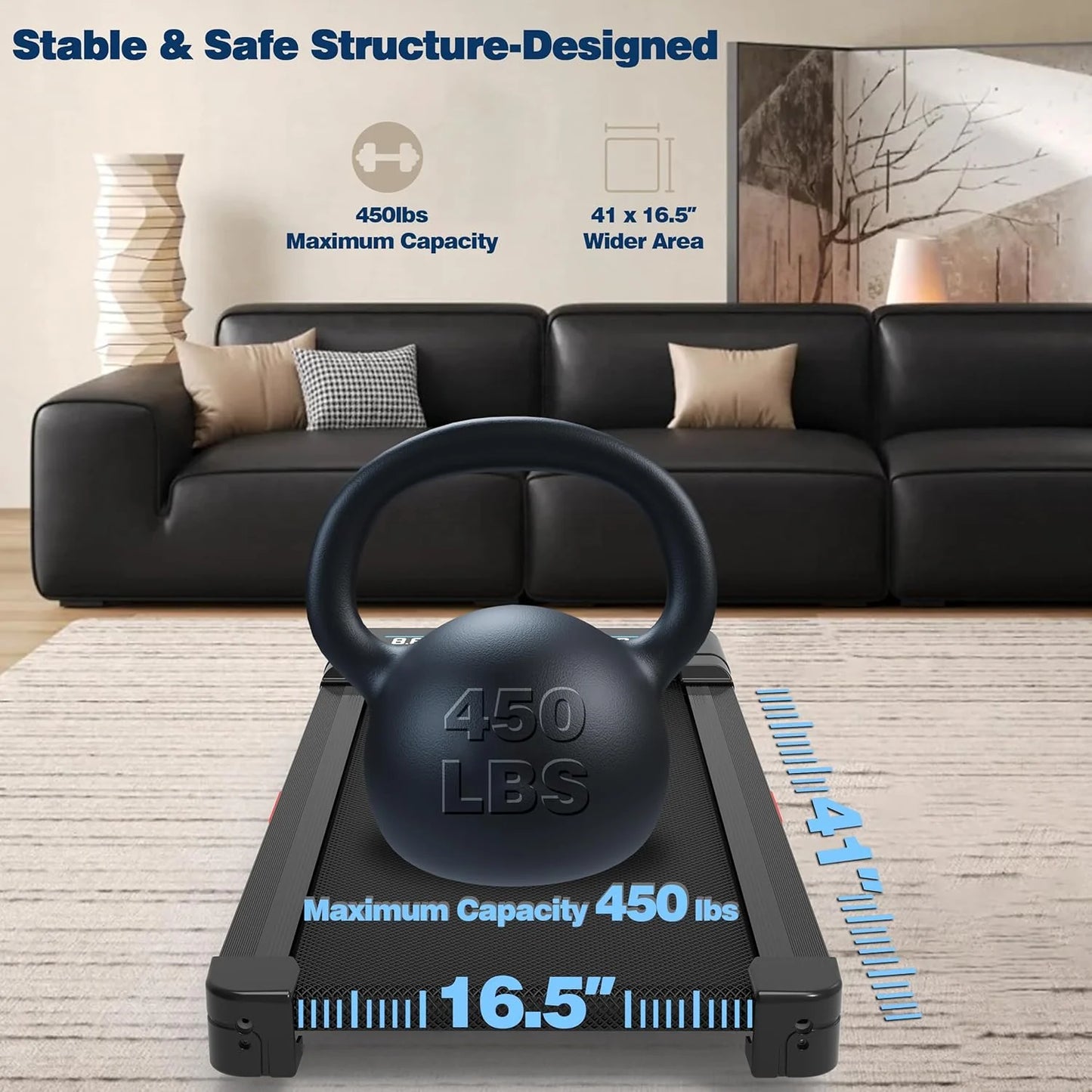 Home compact mountaineering treadmill LED screen Bluetooth speaker