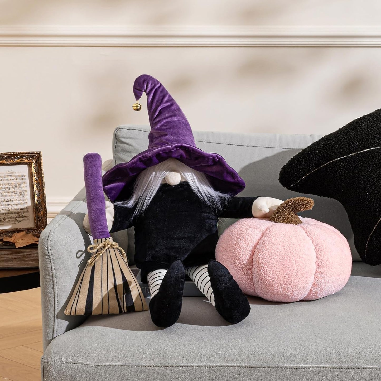 Teddy Fleece Pumpkin Throw Pillows