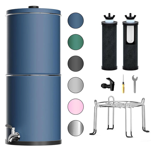 Purewell three-stage 0.01μm ultrafiltration gravity water filtration system 304