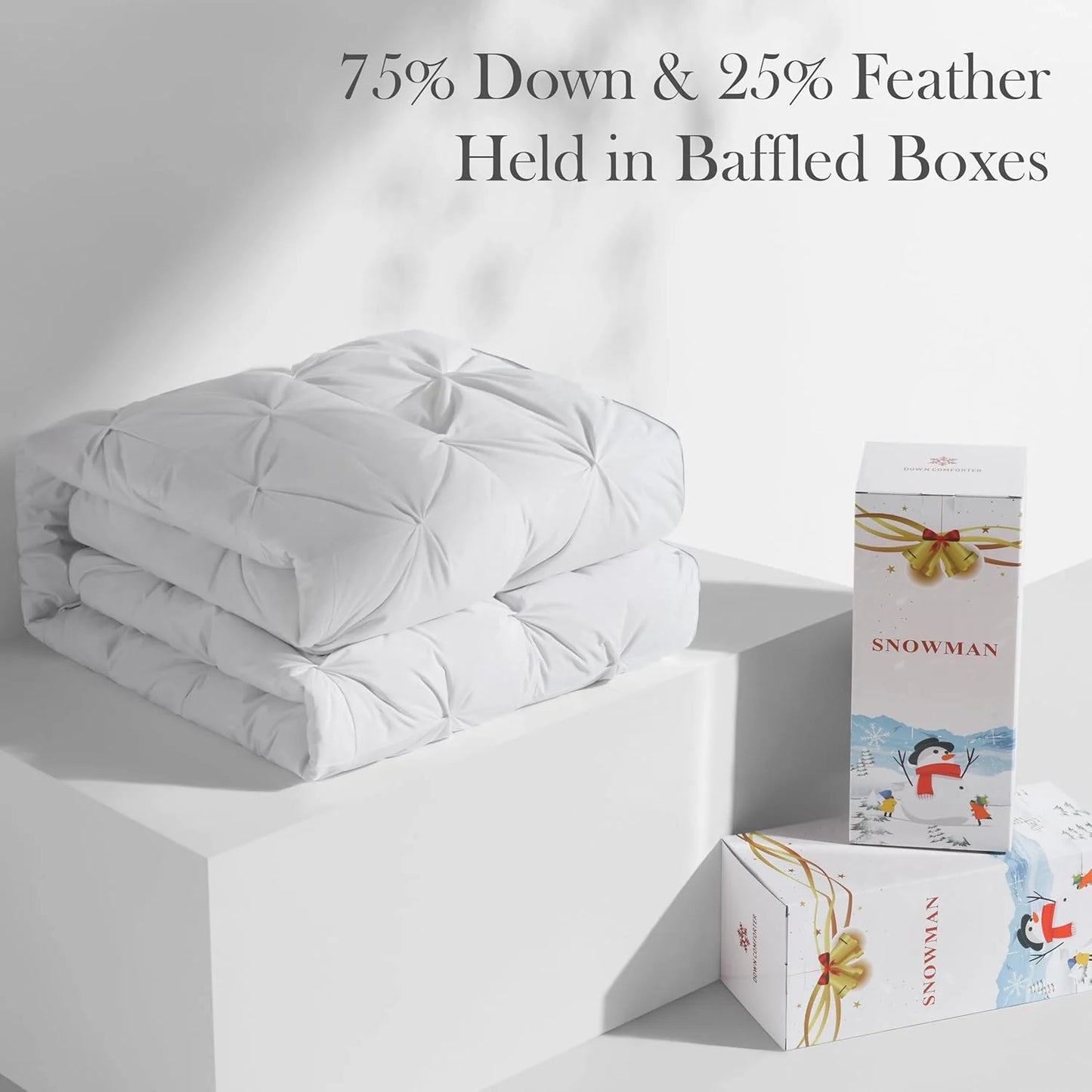 Premium Down Comforter 3D Baffle Box Design