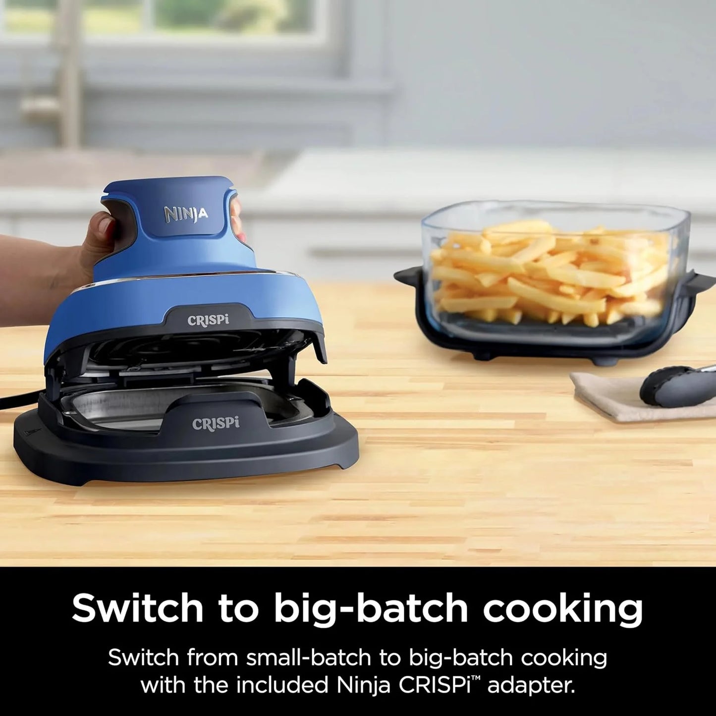 5-in-1 Portable Glass Air Fryer Cooking System, 1500W