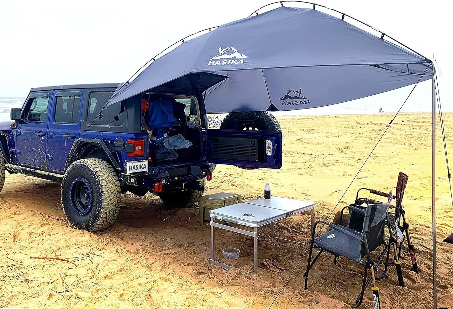 Portable Camping Awning Tent for SUV Truck Van Trailer Use