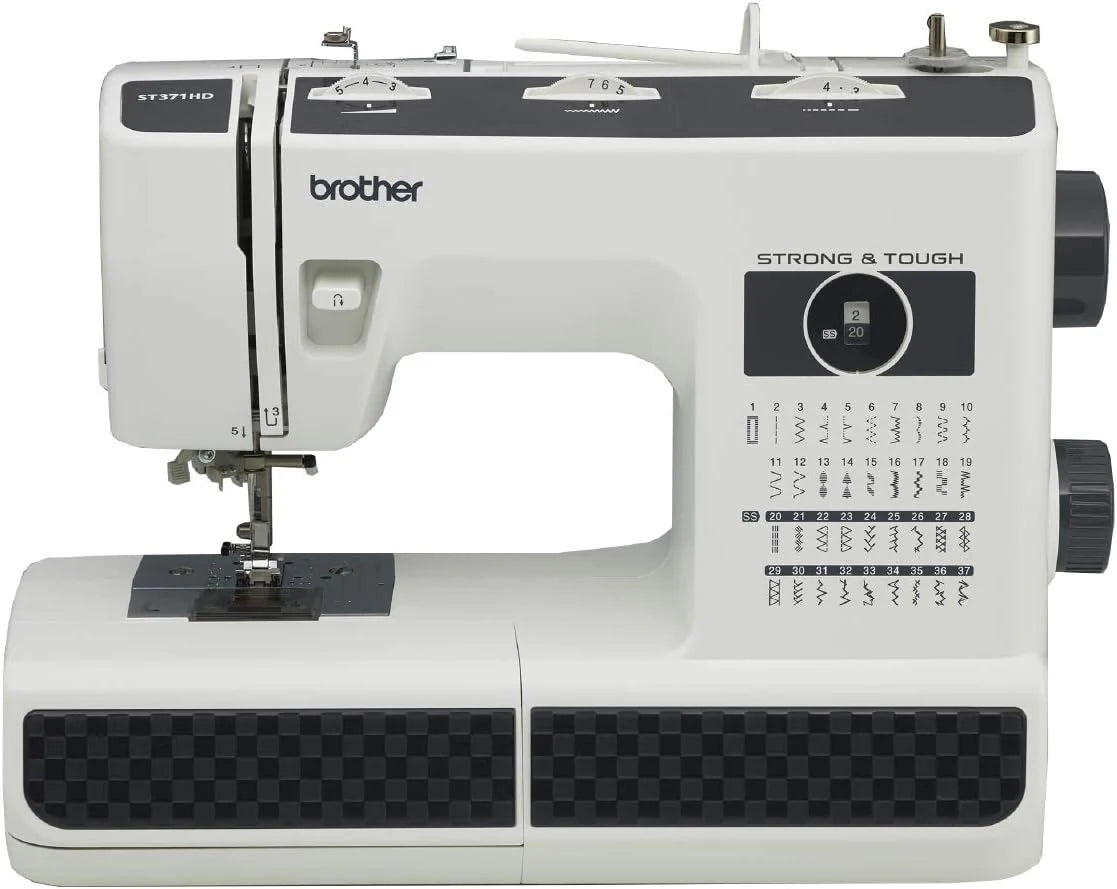 Sewing Machine, Strong & Tough, 37 Built-in Stitches, Free Arm Option, 6 Included Feet