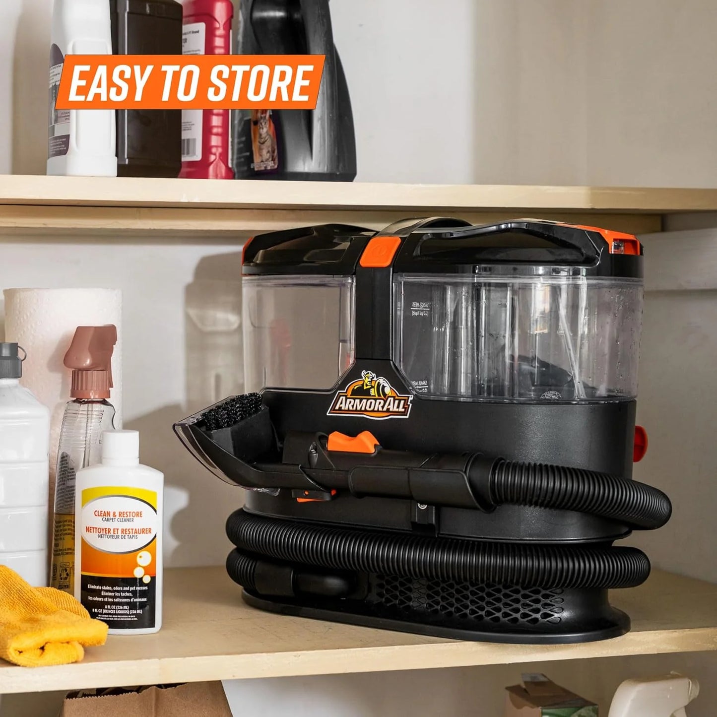 7 Amp Portable Spot Cleaner for Car Cleaning, Carpet and Upholstery Stain Removal