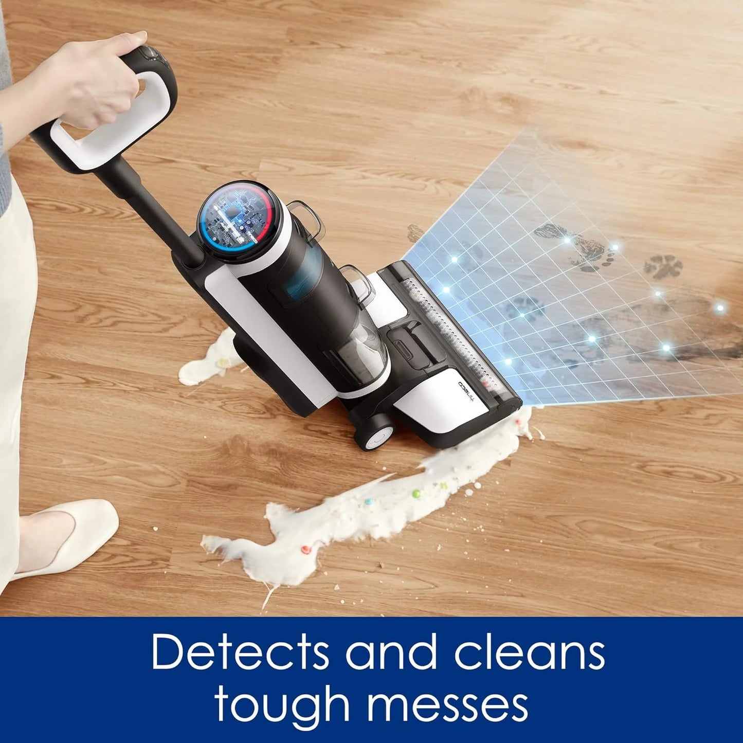 Wet Dry Vacuum Cordless Floor Cleaner and Mop One-Step Cleaning for Hard Floors