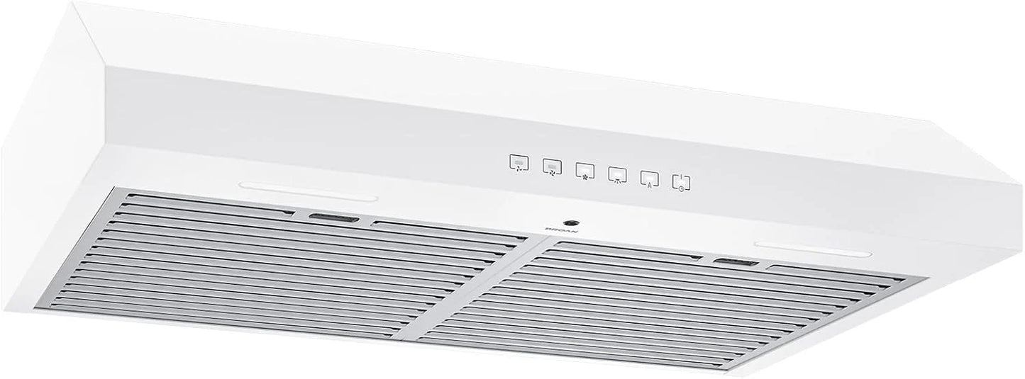 Broan-NuTone Three-Speed Glacier Undercabinet Range Hood with LED Light, ADA Compliant