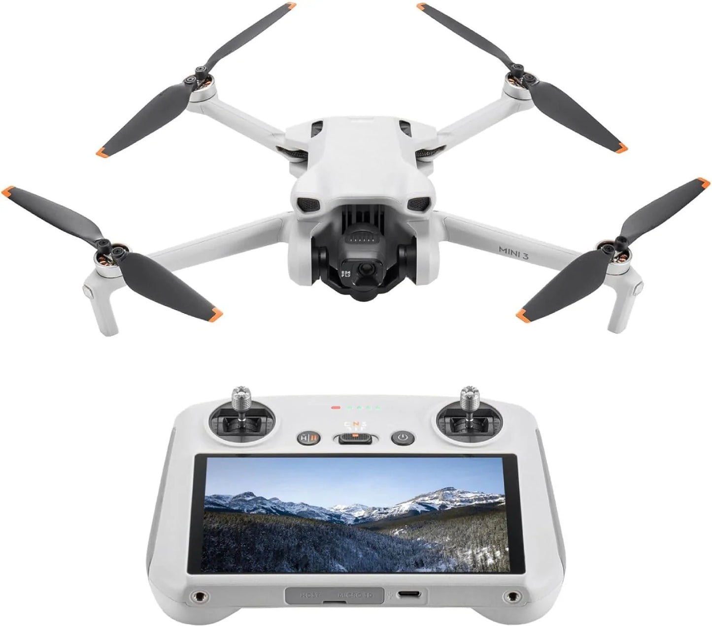 DJI Mini 3, Drones with Camera for Adults 4K, 38-min Flight Time, up to 32800ft (10km) Video Transmission, True Vertical Shooting, GPS Auto Return Integrated, Mini Drone with Camera for Beginners