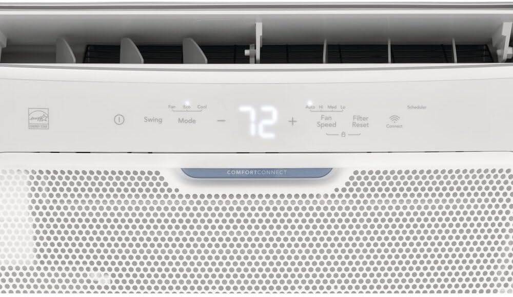 Frigidaire GHWQ103WC1 Inverter Quiet Temp Room Air Conditioner, 10,000 BTU with Wi-Fi Connected, Works with Alexa, Energy Star Certified, Easy-to-Clean Washable Filter, in White