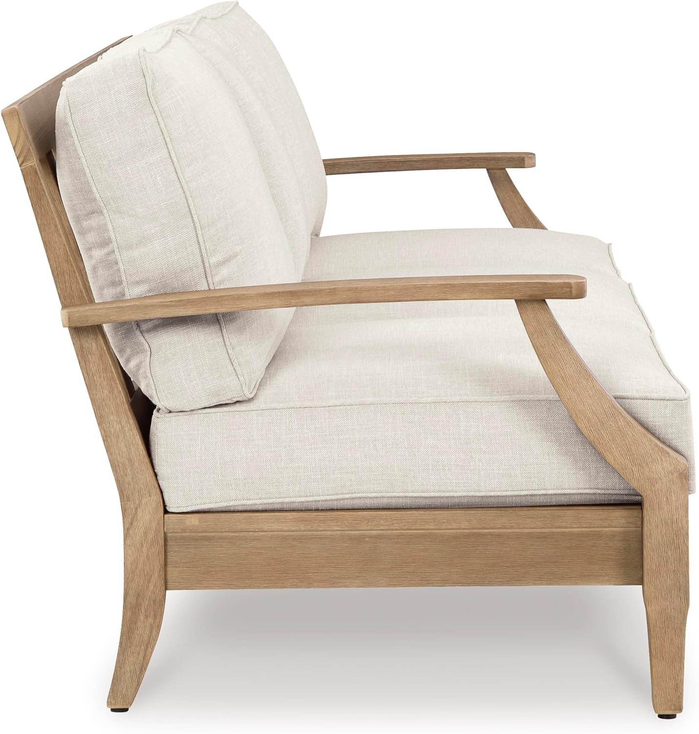 Coastal view outdoor terrace eucalyptus sofa