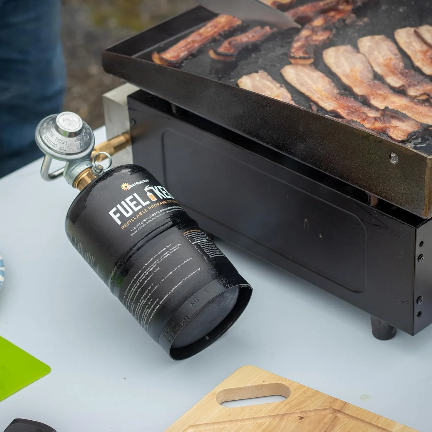 Portable Propane Radiant Heater, 4,000-9,000 BTU, for campers, workshops, patios, and more