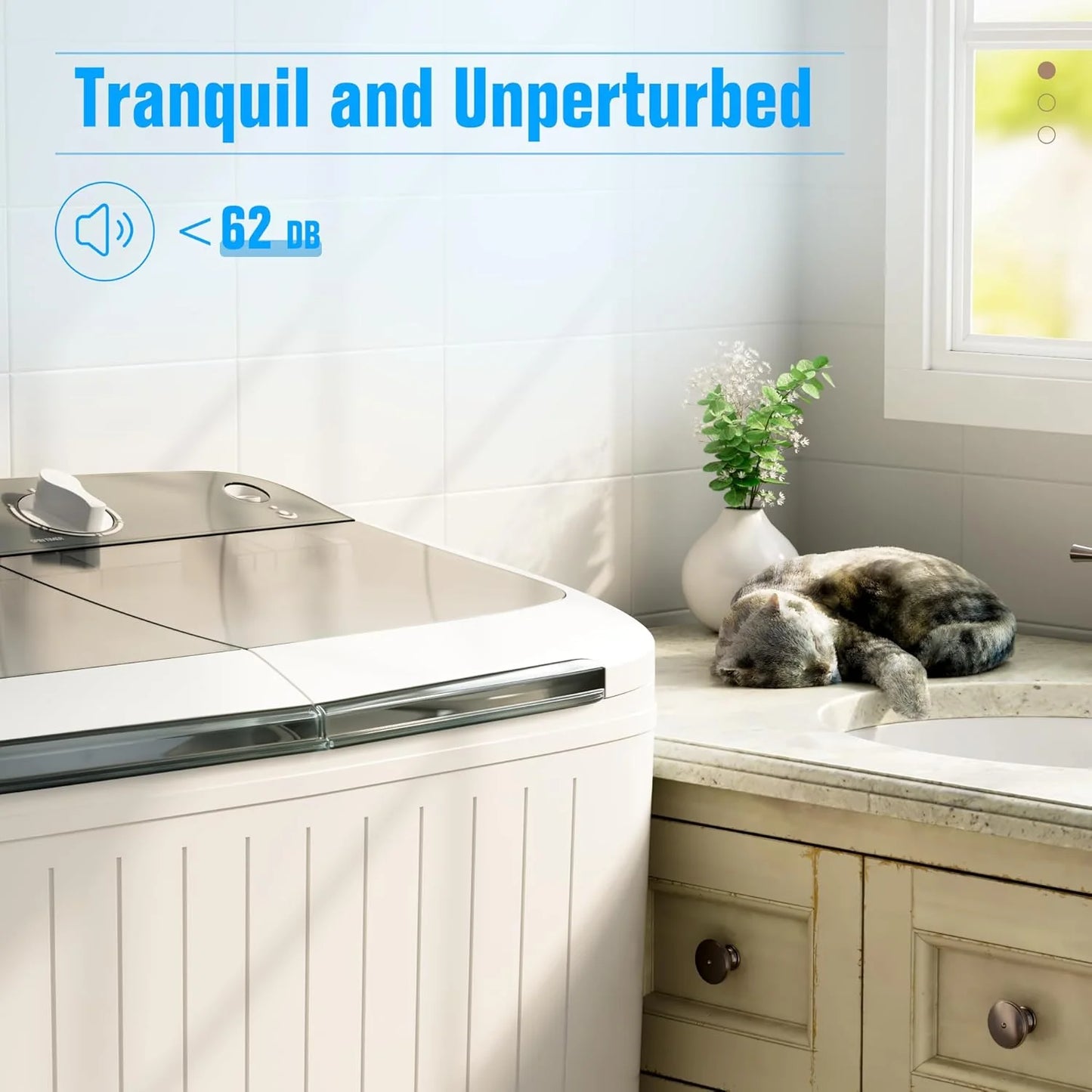 INTERGREAT Portable Washing Machine 16 lb Twin Tub Washing Machine