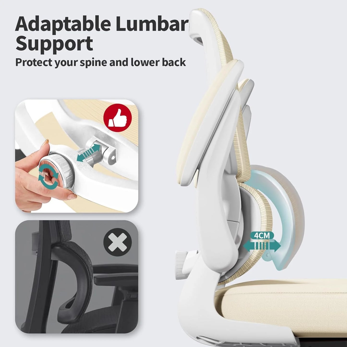 TRALT Office Chair Ergonomic Desk Chair 330 lbs Home Mesh Gaming Chair with Wheels