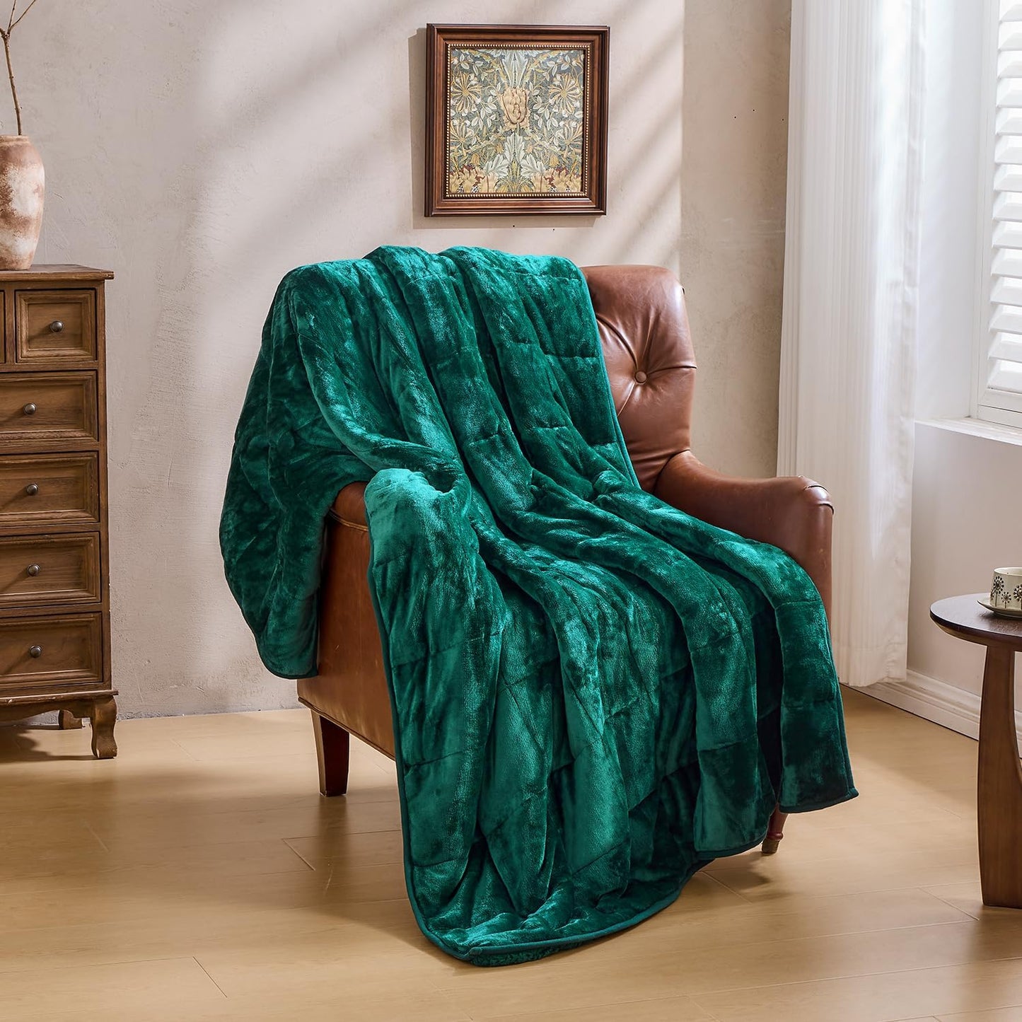 Sherpa Fleece Weighted Blanket 15 lbs 60"x 80"