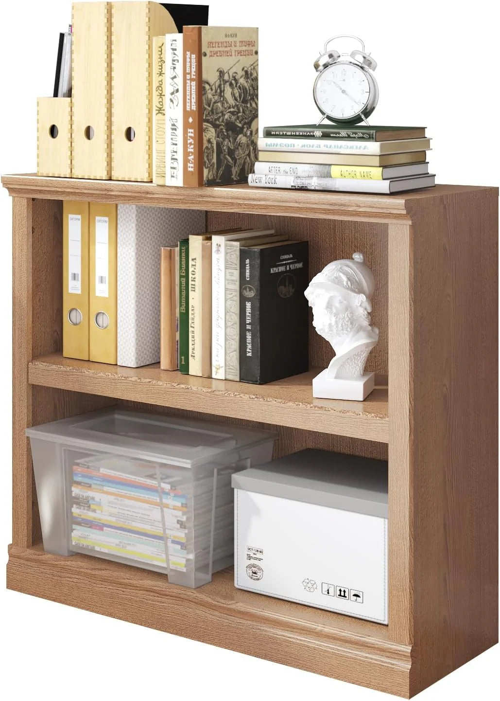 70-Inch Tall White Bookcase 5 Tiers Shelves Open Storage Bookshelf