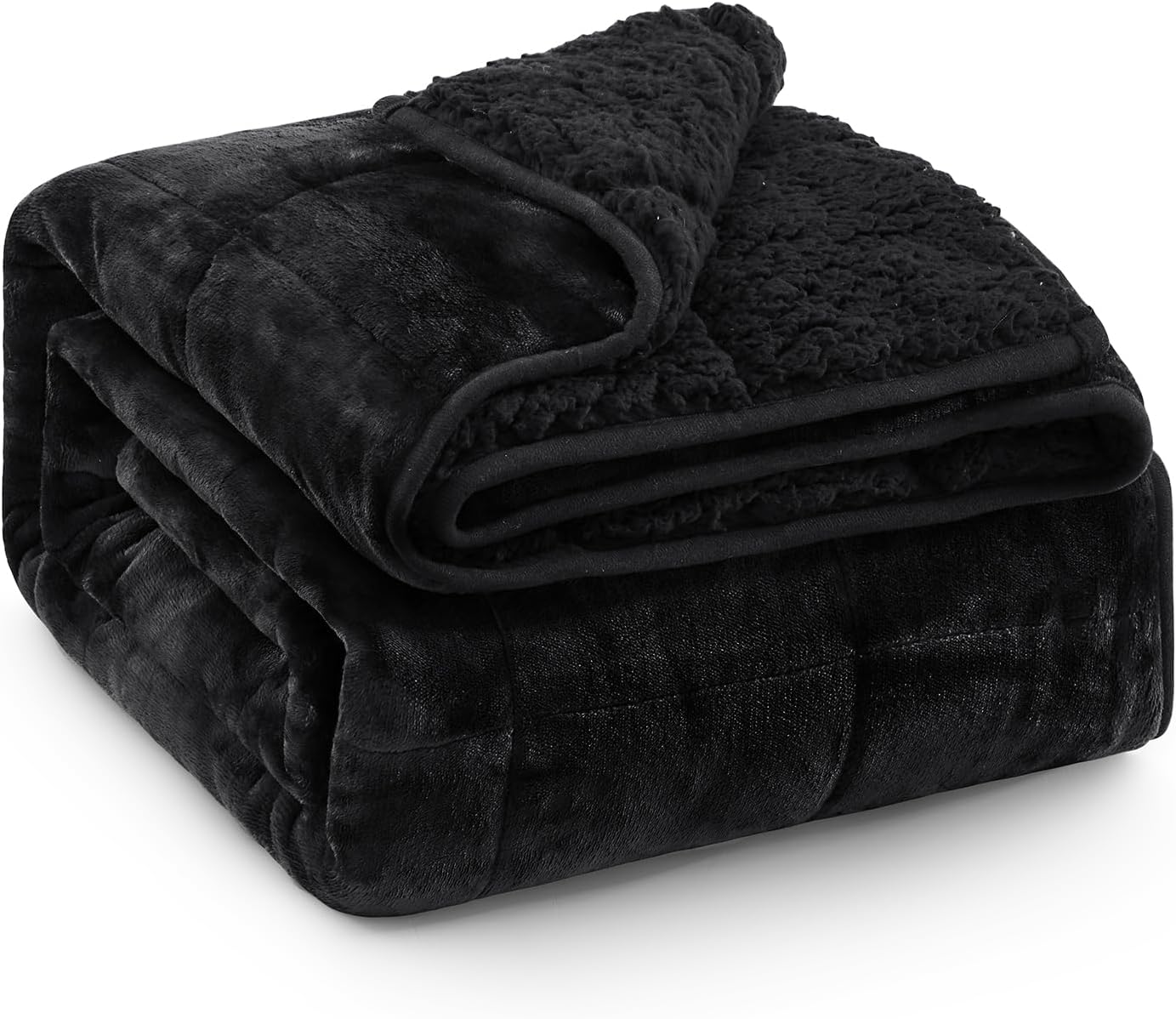 Sherpa Fleece Weighted Blanket 15 lbs 60"x 80"