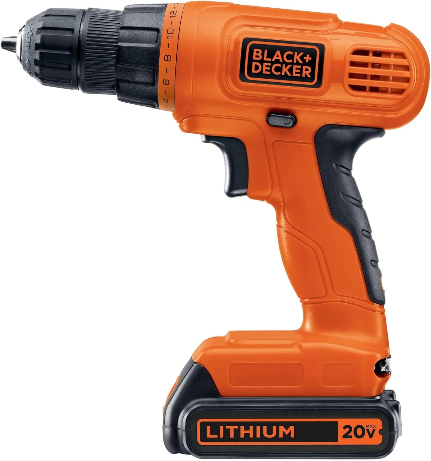 BLACK+DECKER 20V MAX POWERCONNECT Power Drill Cordless Drill Driver Electric Screwdriver with 30 Piece Bit Set and Drivers Kit, Battery and Charger Included (LD120VA)