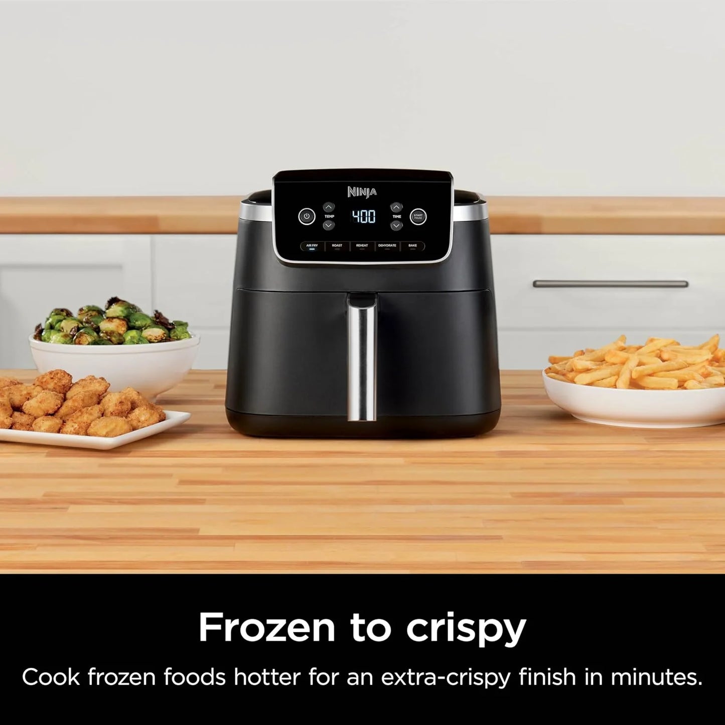 Ninja Air Fryer Pro XL 6-in-1 with 6.5 QT Capacity, Max Crisp, Air Fry, Air Roast, Bake, Reheat, Dehydrate, Max Crisp Technology with 450F, Nonstick Basket & Crisper Plate
