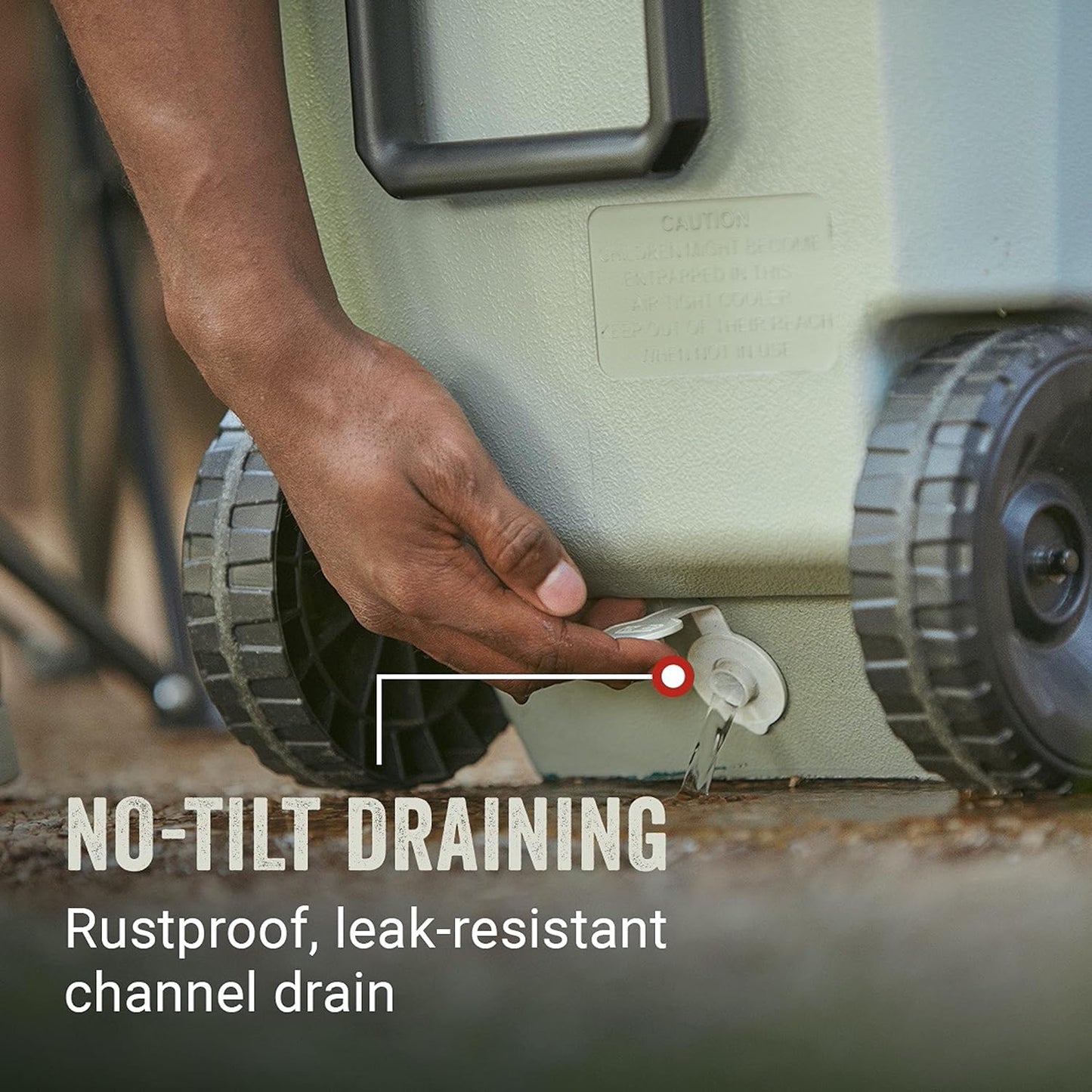 Coleman Insulated Portable Rolling Cooler with Wheels, Leak-Proof Outdoor Hard Cooler, Keeps Ice for Up to 5 Days, 100 Quart