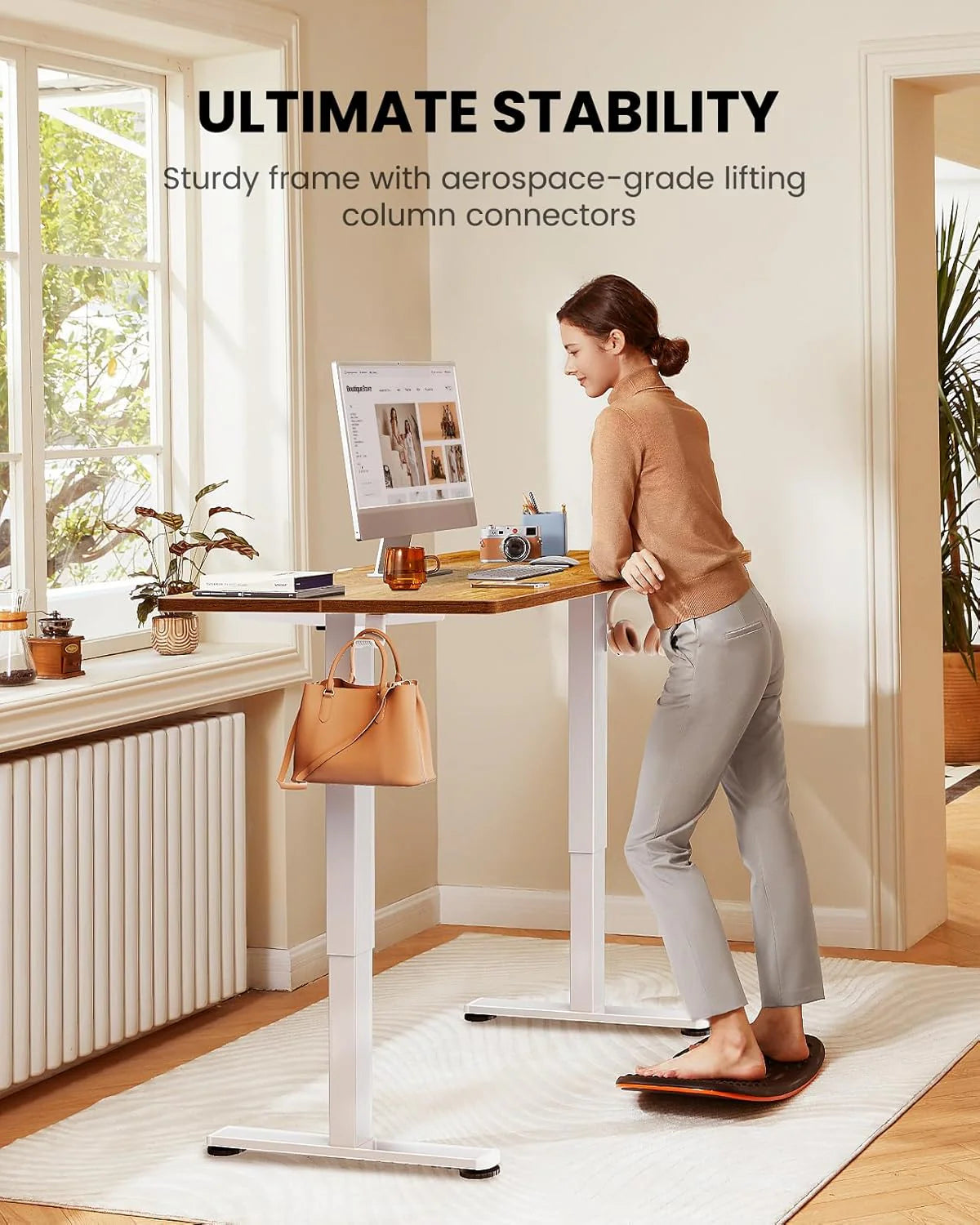 Height Adjustable Electric Standing Desk 47.2 x 23.6 Inches