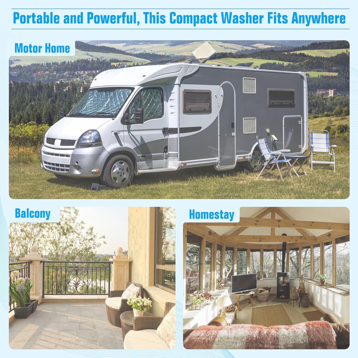 INTERGREAT Portable Washing Machine 16 lb Twin Tub Washing Machine