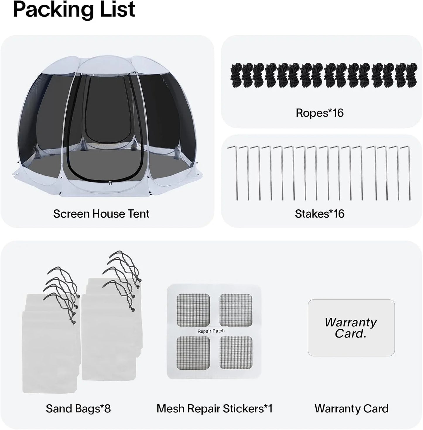 Pop Up Screen House Gazebo Tent with Mosquito Netting Sides