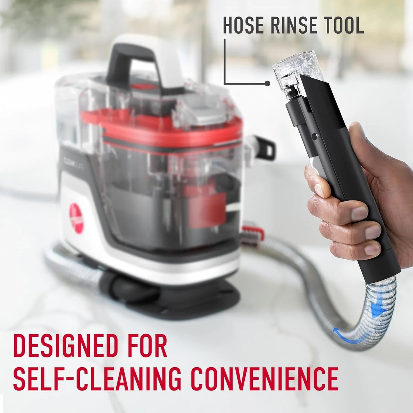 Hoover CleanSlate Plus Portable Carpet & Upholstery Spot Cleaner with Powerful Suction and Multiple Tools
