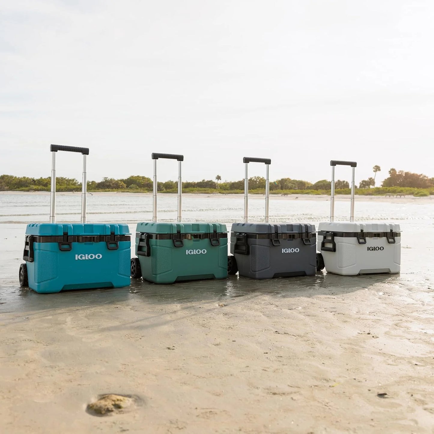 Igloo 52Qt Wheeled Cooler, Insulated Hard Shell Ice Chest