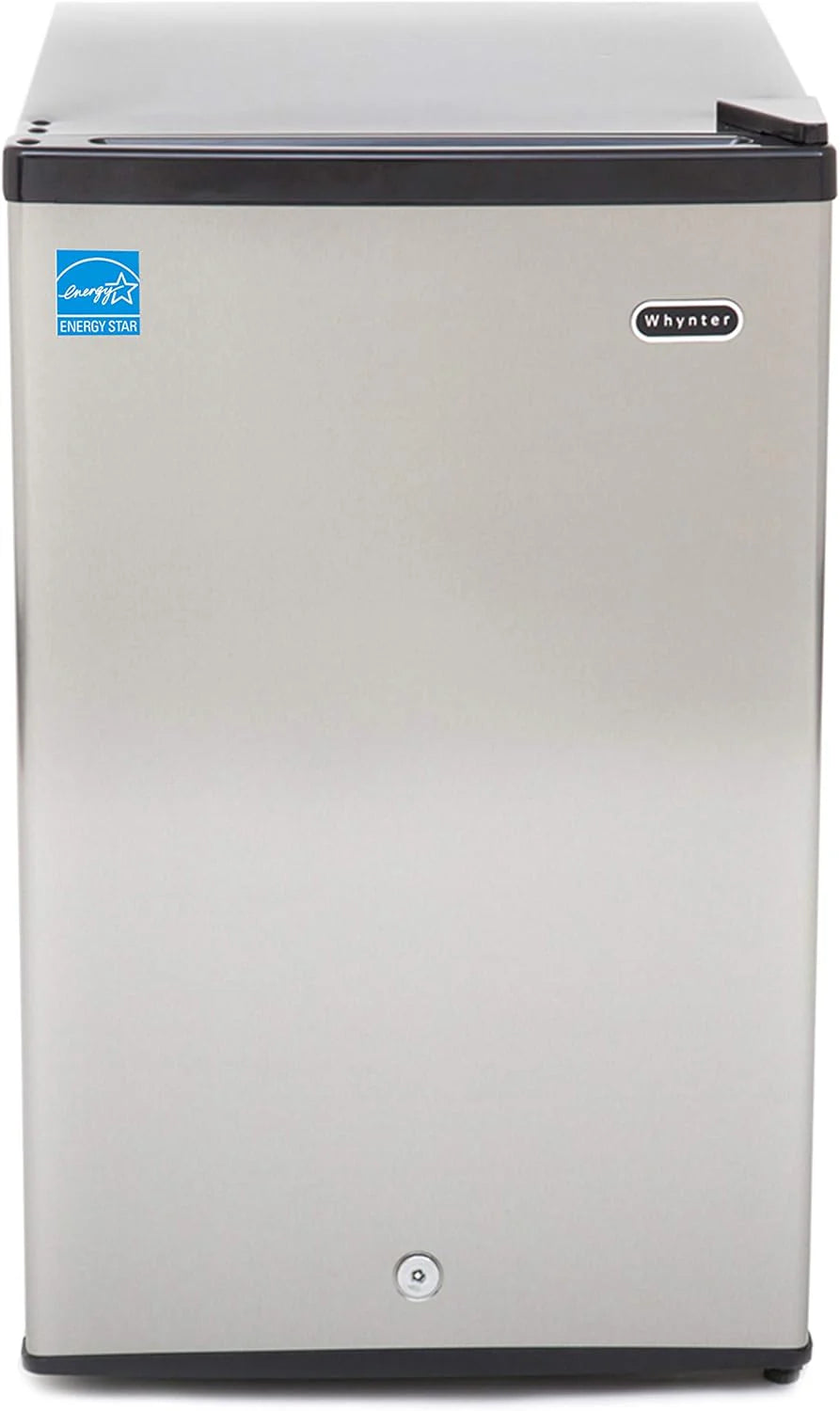 Whynter CUF-112SS Mini, Energy Star Rated Small Upright Freezer with Lock, Stainless Steel -1.1 Cubic Feet