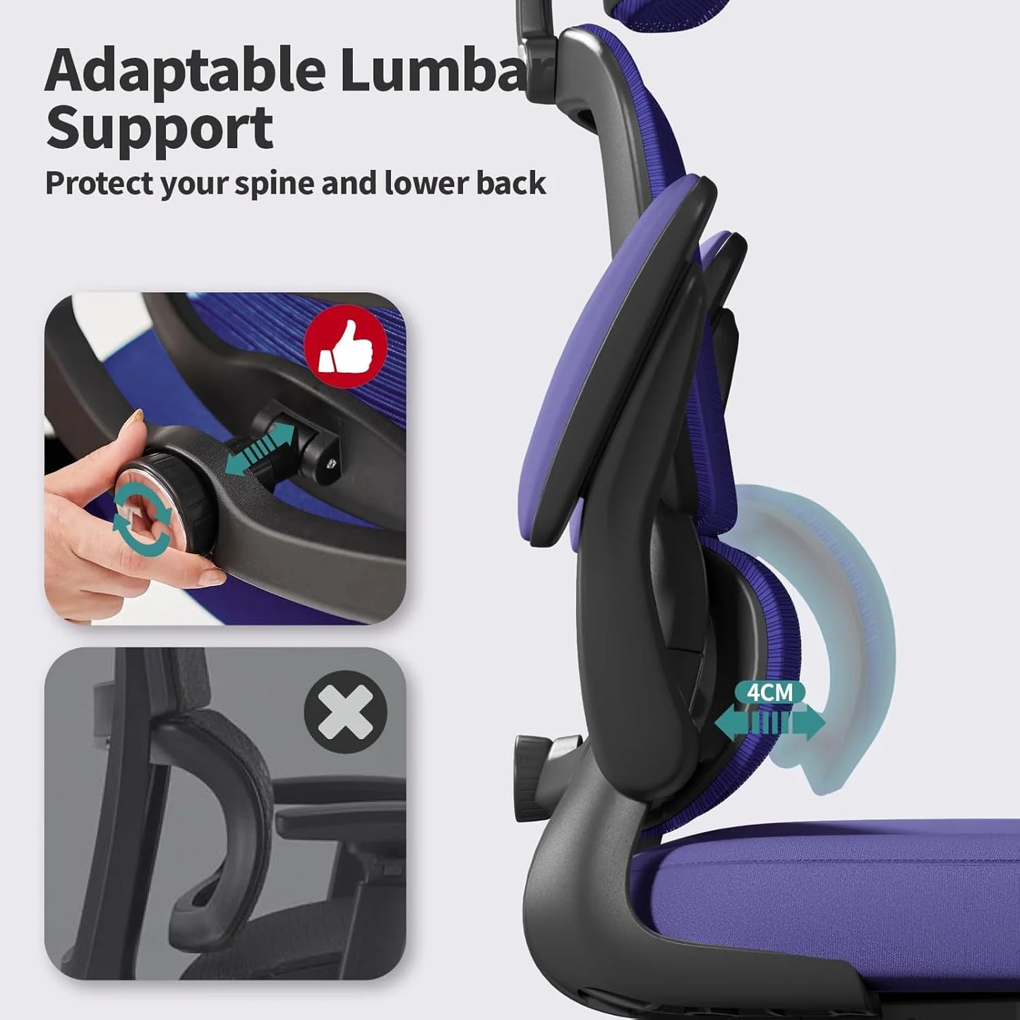 TRALT Office Chair Ergonomic Desk Chair 330 lbs Home Gaming Chair with Wheels