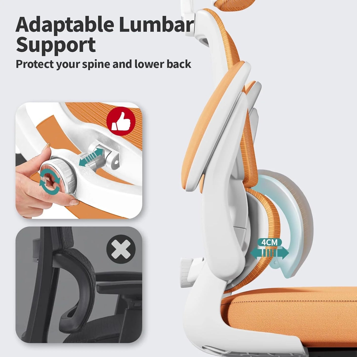 TRALT Office Chair Ergonomic Desk Chair 330 lbs Home Gaming Chair with Wheels