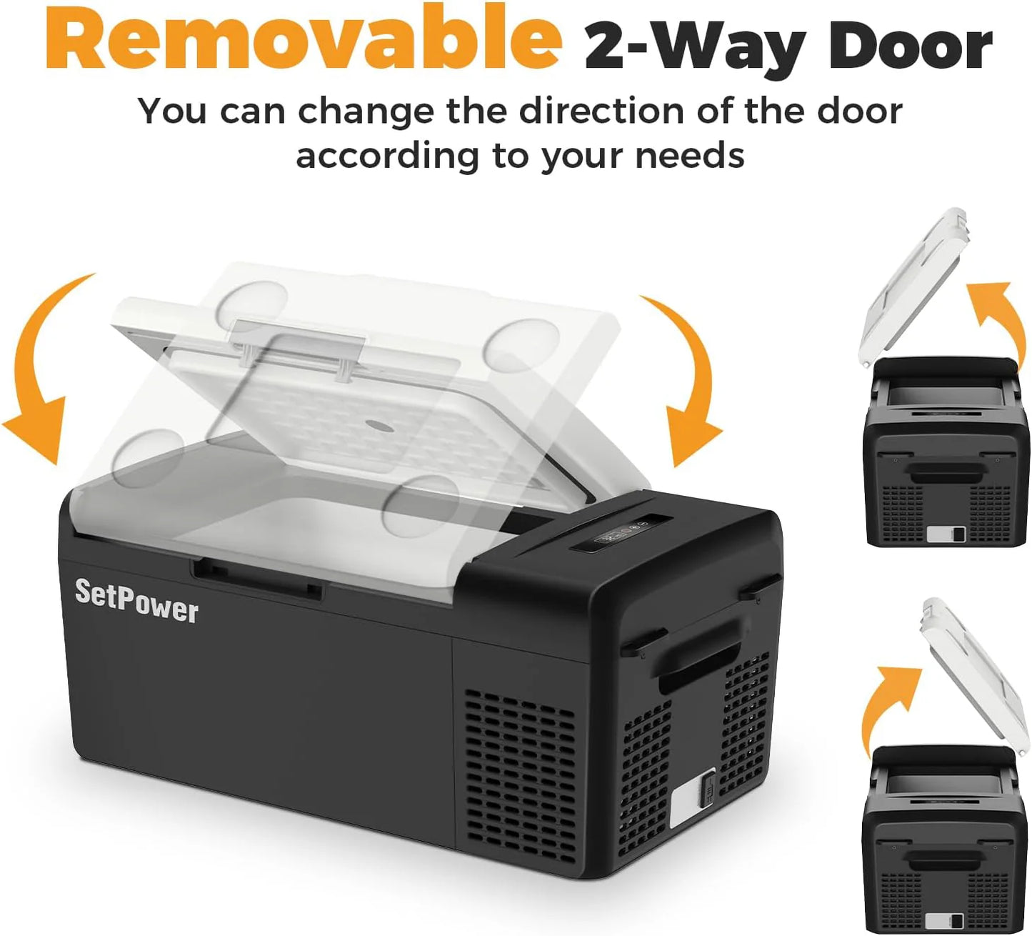 12V Refrigerator 21 Quart Portable Freezer 50 Hours Keep Cool,Electric Cooler for Vehicles Car Refrigerator 12V Portable Fridge for Car Camping Truck Van RV SUV Road Trip Travel RF20