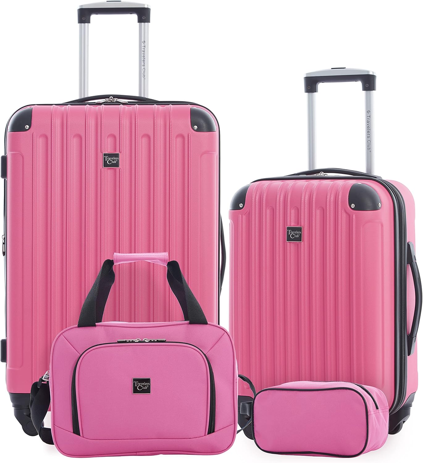 Hardside Travel Luggage, Lilac, Set of 4