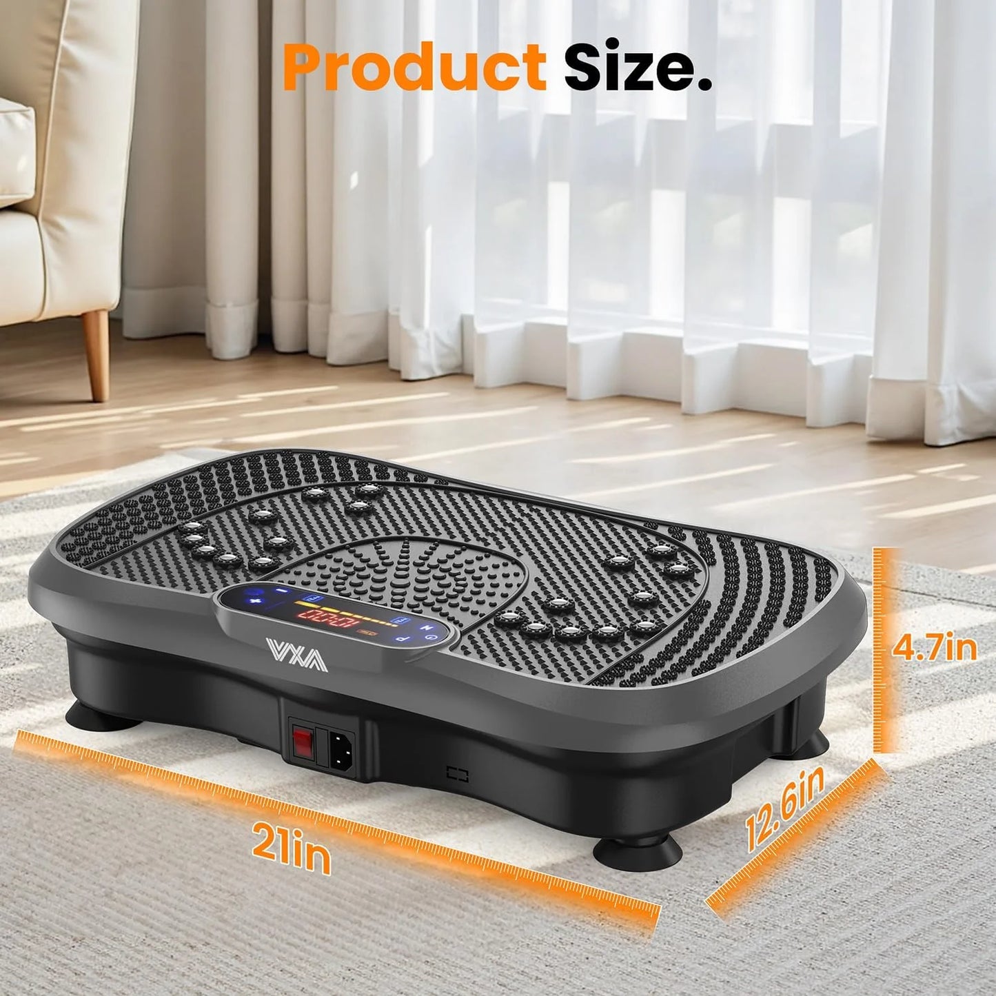 AXV Vibration Plate Fitness Platform Trainer Suitable for men and women to lose weight and burn fat at the gym