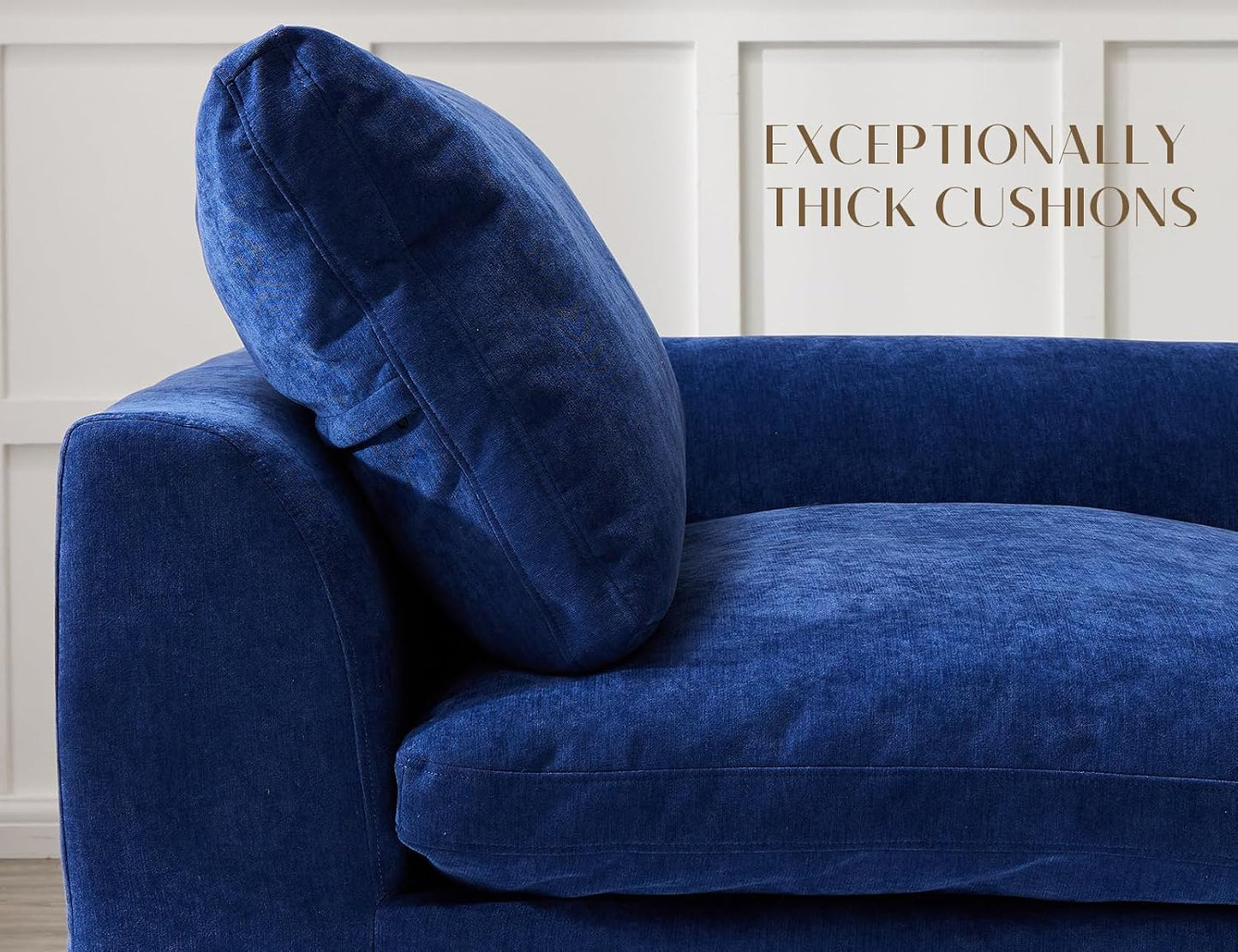 110 inch cloud sectional sofa for living room, convertible L-shaped sofa 3 seater sectional sofa