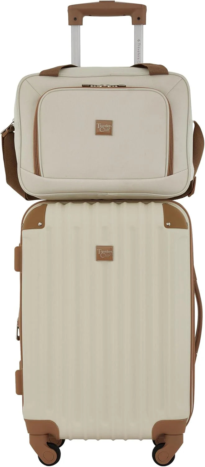 Hardside Travel Luggage, Lilac, Set of 4