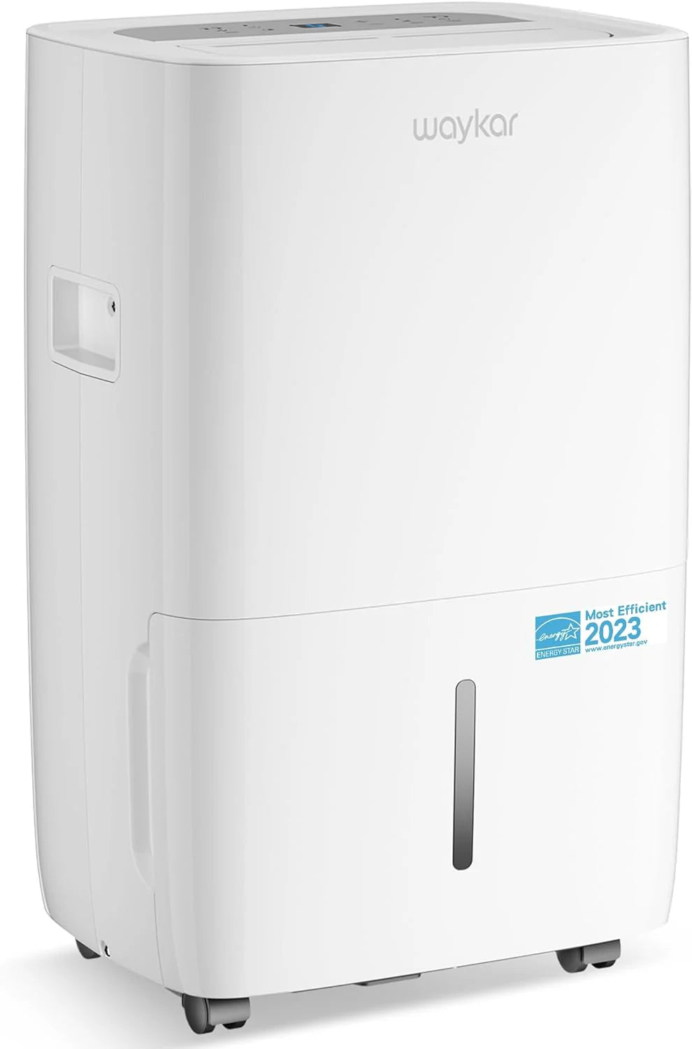 Waykar 2000 Sq. Ft Dehumidifier for Home and Basements, with Auto or Manual Drainage, 0.66 Gallon Water Tank Capacity