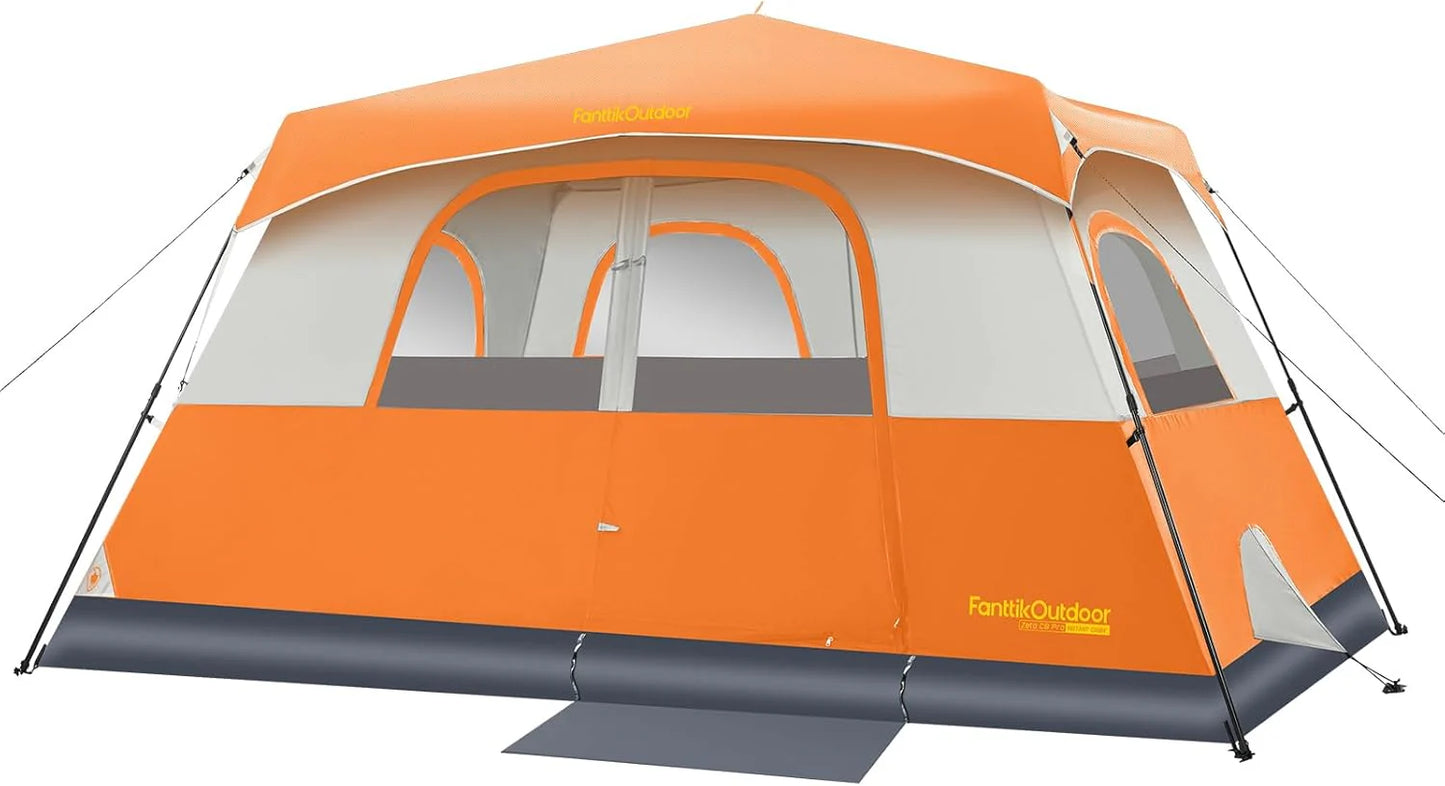Portable camping tent for 4/6/8/10 people with instant cabin and rainproof and windproof