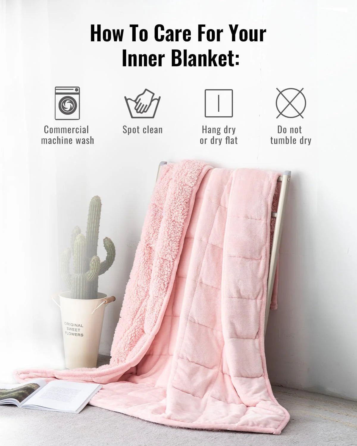 Weighted Blanket Queen Size 15lbs 60x80 inches with Soft Plush Fleece