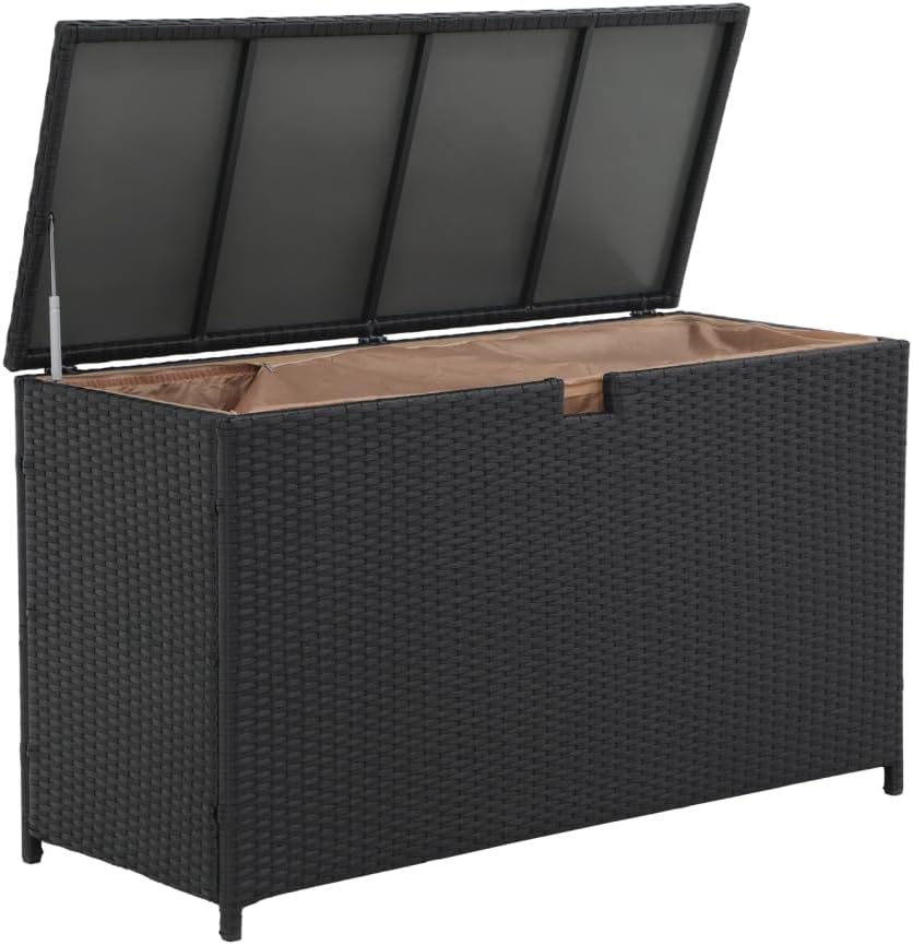 Wicker Outdoor Patio Storage Box Waterproof