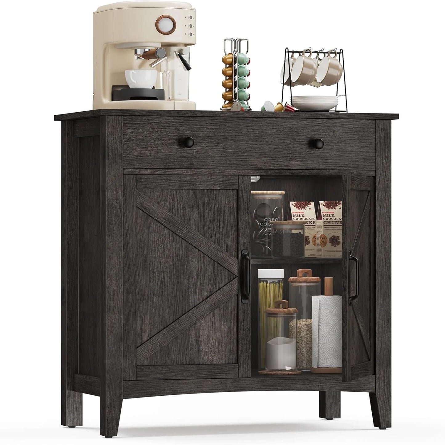 Storage Cabinet Buffet Cabinet with Adjustable Shelves