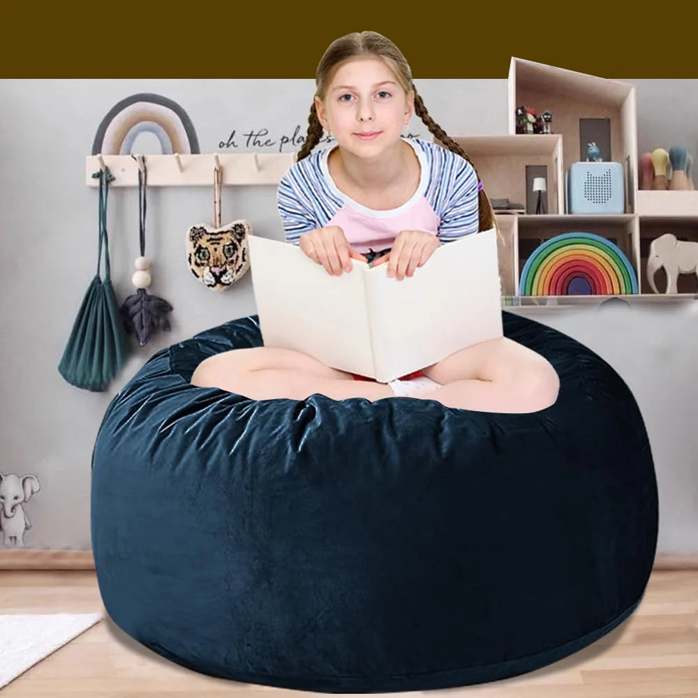 60" inch Oversized Bean Bag Sofa with Filling, Memory Sponge Bean Bag Chair