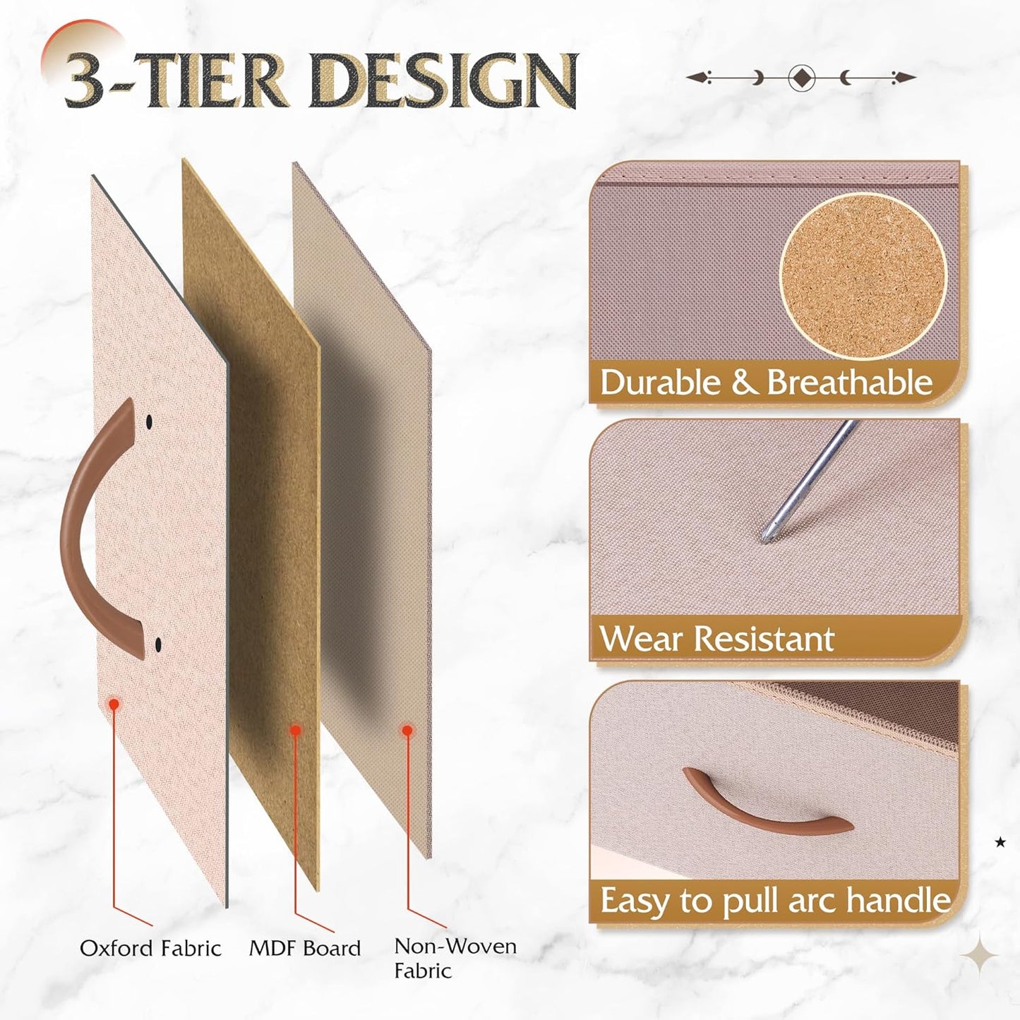 Storage Organizer Unit with 11 Fabric Bins, Storage Drawers Organizer with Steel Frame, Tall Storage Tower Organizaton