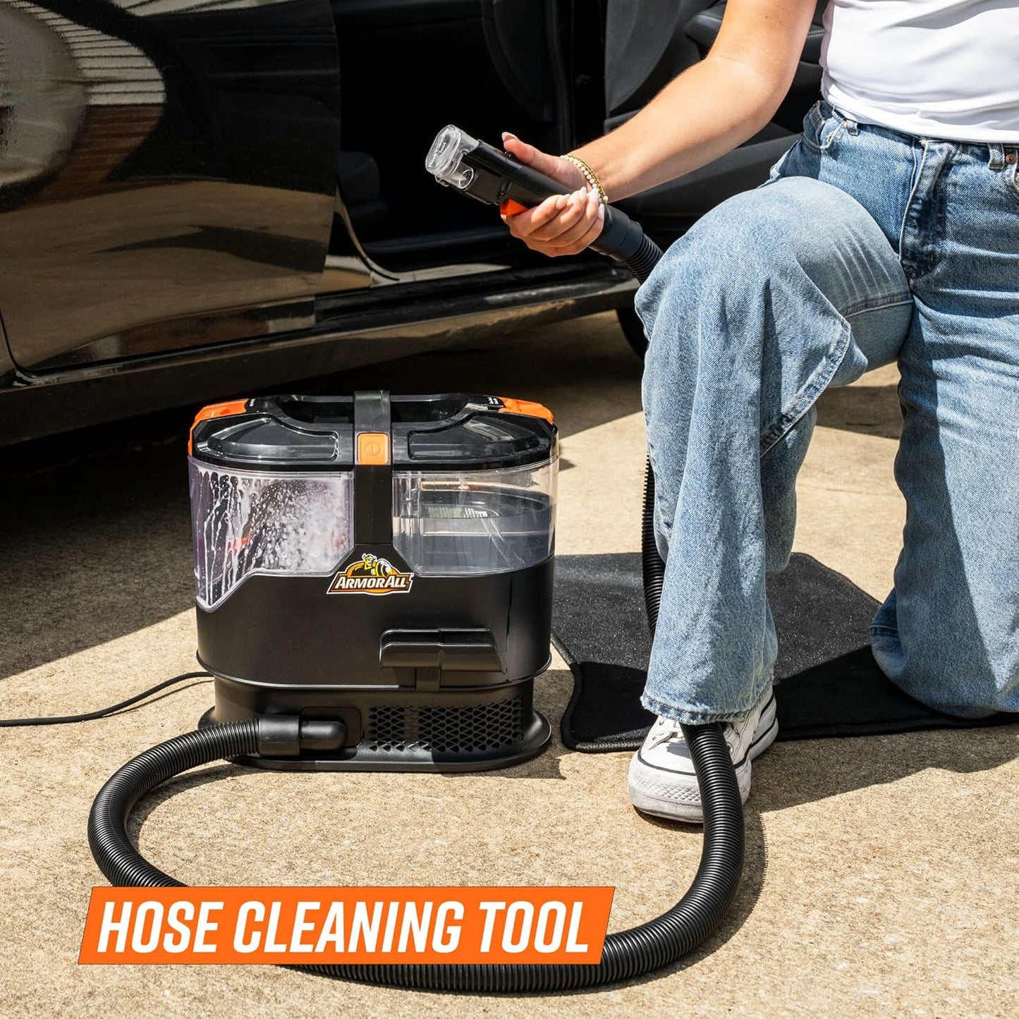 7 Amp Portable Spot Cleaner for Car Cleaning, Carpet and Upholstery Stain Removal