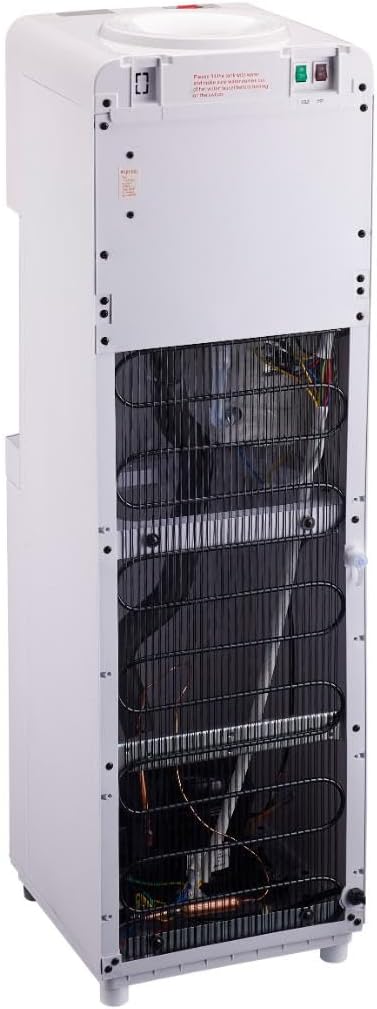 Frigidaire EFWC498 - Top Loading Cooler Dispenser -Hot & Cold Water - Child Safety Lock - Innovative Slim & Sleek Design, Holds 3 or 5 Gallon Bottles - Black