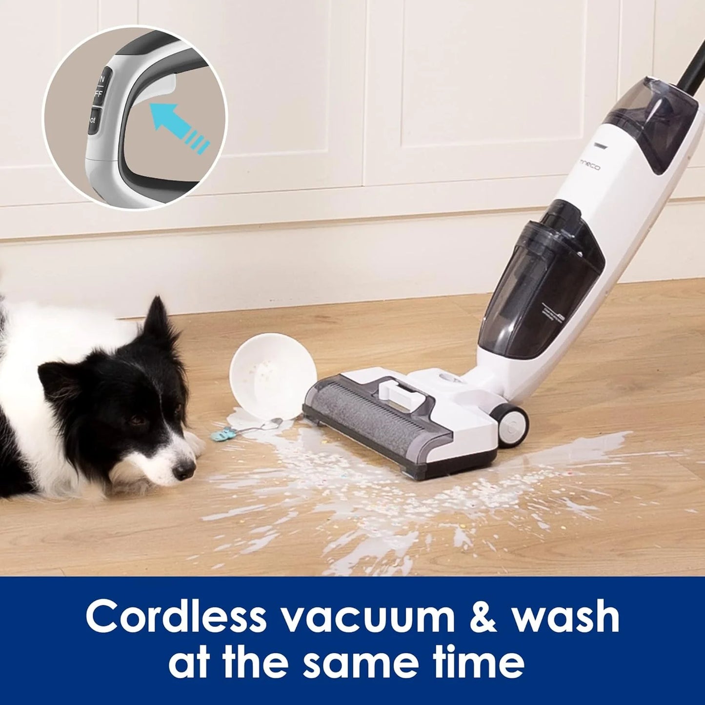 Wet Dry Vacuum Cordless Floor Cleaner and Mop One-Step Cleaning for Hard Floors
