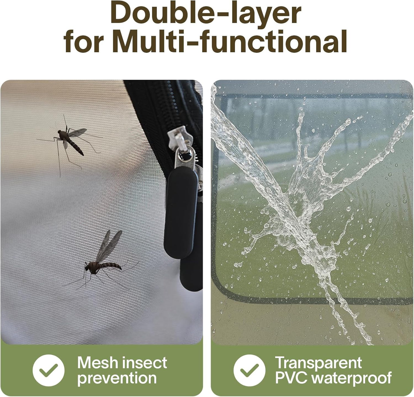 Pop Up Screen House Gazebo Tent with Mosquito Netting Sides